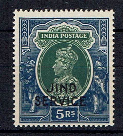 Image of Indian Convention States ~ Jind SG O71 UMM British Commonwealth Stamp